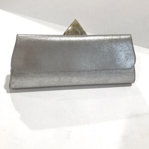 JALDA hand bag silver leather